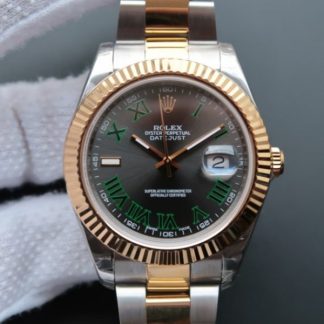 Rolex DateJust II SS/YG grå urskive på SS/YG-armbånd