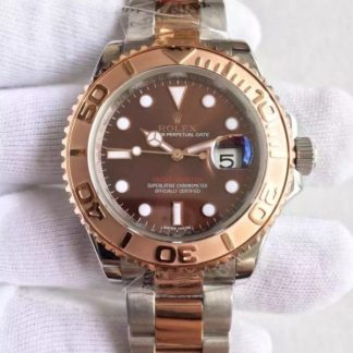 Rolex Yacht-Master 116621 RG Bezel Brown Dial SS/RG Bracelet