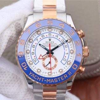 Rolex YachtMaster II 116681 SS/RG Blå Keramik JF SS/RG Armbånd