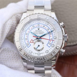 Rolex YachtMaster II 116689 SS JF Hvid urskive SS-armbånd